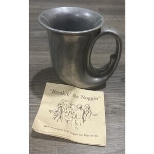 Vintage Wilton Armetale Pewter French Horn Mug Cup Stein Breakin’ The Noggin